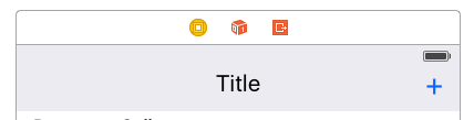 Title label on a UIView called menu view